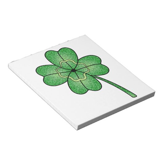 Bloc-note Glitter Four Leaf Clover (Incliné)
