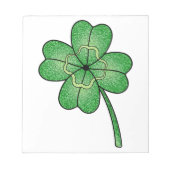 Bloc-note Glitter Four Leaf Clover (Devant)