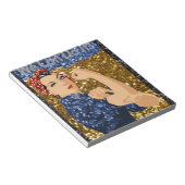 Bloc-note glitter rosie the riveter (Incliné)