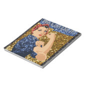 Bloc-note glitter rosie the riveter (Tourné)