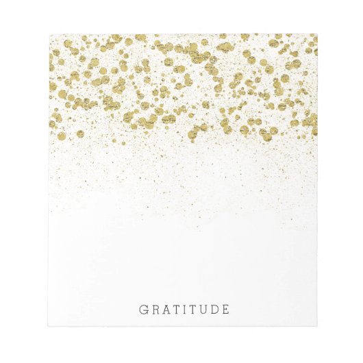 Bloc-note Glitterie Gold Confetti (Devant)