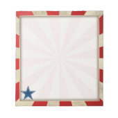 Bloc-note Gloire vieillissante - Rouge, Blanc et Bleu (Devant)