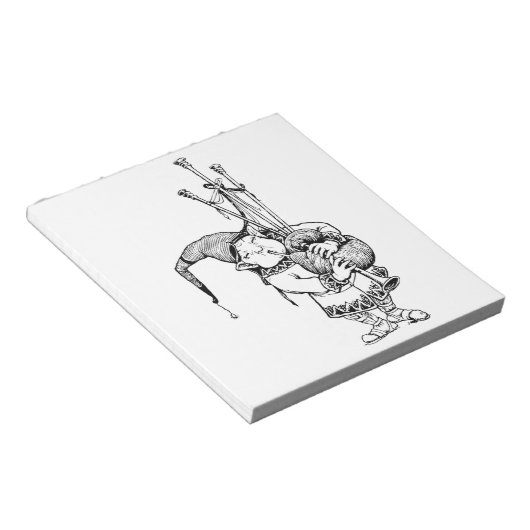 Bloc-note Gnome et ses tuyaux (Incliné)