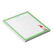 Bloc-note Gnome Moderne avec Cadre Vert Doublé (Incliné)