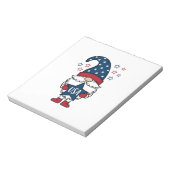 Bloc-note Gnome Patriotique USA Étoile Vectorielle Conceptio (Tourné)