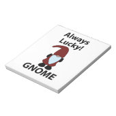 Bloc-note Gnome Toujours Lucky Gnome (Tourné)