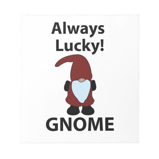 Bloc-note Gnome Toujours Lucky Gnome (Devant)