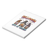 Bloc-note Gnomes d'Halloween Trois Gnomes Chapeau de Sorcièr (Tourné)