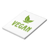 Bloc-note Go Vegan, végétalien, végétarien, (Tourné)
