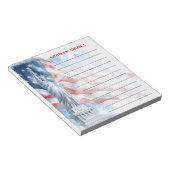 Bloc-note God Bless America Statue of Liberty Lined (Incliné)