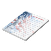 Bloc-note God Bless America Statue of Liberty Lined (Tourné)
