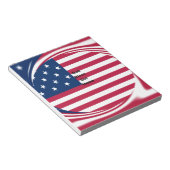 Bloc-note God Bless Our Home : USA Flag Swirl Art (Incliné)