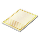 Bloc-note Gold Faux Boarder Stried Photo frame Autograph (Tourné)