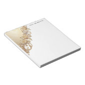 Bloc-note Gold Floral Embellishments Notepad (Incliné)