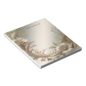 Bloc-note Gold Floral Notepad (Incliné)