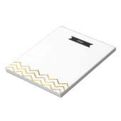 Bloc-note Gold Foil Chevron (Tourné)
