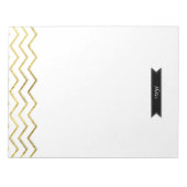 Bloc-note Gold Foil Chevron (Devant)