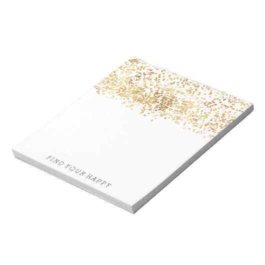 Bloc-note Gold Glitzy Confetti (Tourné)