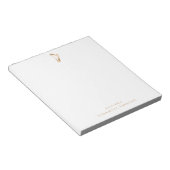 Bloc-note Gold Harp Simple Elegant Music Enseignant (Incliné)