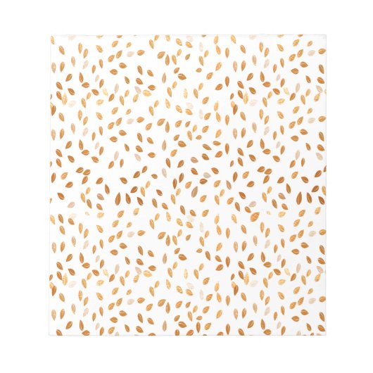 Bloc-note Gold Leaf Confeti on Rose Background (Devant)