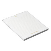 Bloc-note Gold Little Heart Handwritten Name Lined (Incliné)