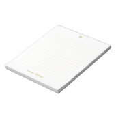 Bloc-note Gold Little Heart Handwritten Name Lined (Tourné)