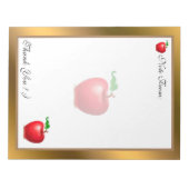 Bloc-note Gold Modern Fruit Ajouter votre texte (Devant)
