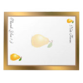 Bloc-note Gold Modern Fruit Ajouter votre texte (Devant)