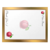 Bloc-note Gold Modern Fruit Ajouter votre texte (Devant)