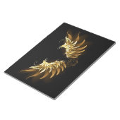 Bloc-note Golden Angel Wings on Black background (Incliné)