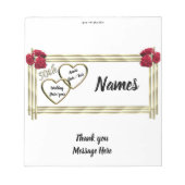 Bloc-note Golden Anniversary Candy Bar Wrapper Party Favoris (Devant)