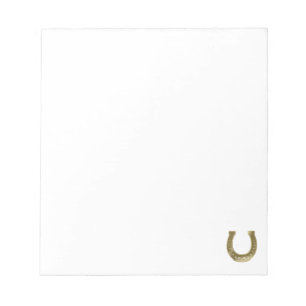 Bloc-note Golden horseshoe