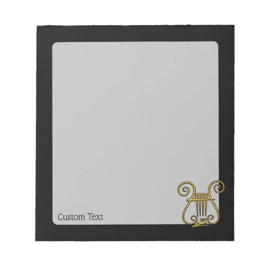 Bloc-note Golden lyre (Devant)