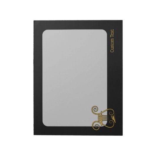 Bloc-note Golden lyre (Tourné)