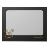 Bloc-note Golden lyre (Devant)