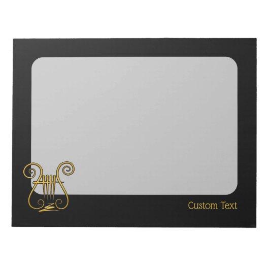 Bloc-note Golden lyre (Devant)