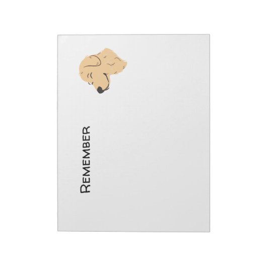 Bloc-note Golden Retriever (Tourné)