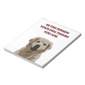 Bloc-note Golden Retriever avec une belle citation (Tourné)