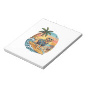 Bloc-note Golden Retriever Chien Surfant Planche de Surf Cou (Tourné)
