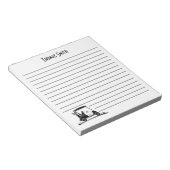 Bloc-note Golden Retriever Dans Le Nom Du Panier (Incliné)