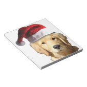 Bloc-note Golden Retriever de Noël (Incliné)