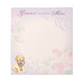 Bloc-note Golden Retriever Heart Maman (Devant)