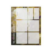 Bloc-note Golden Yellow Tulip Weekly Planner (Tourné)