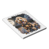 Bloc-note Goldendoodle Chien Halloween (Incliné)
