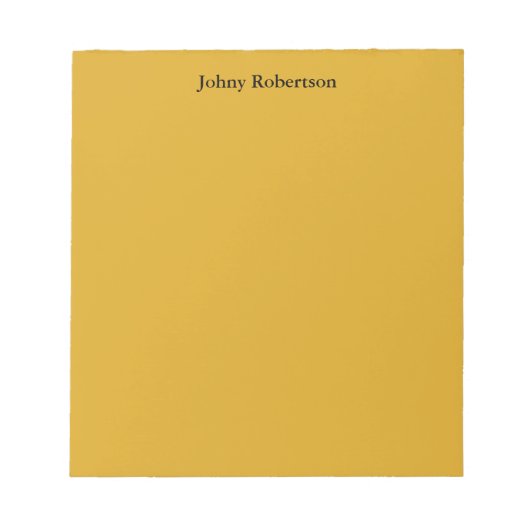 Bloc-note Goldenrod Couleur Plain Élégant Professionnel Mode (Devant)