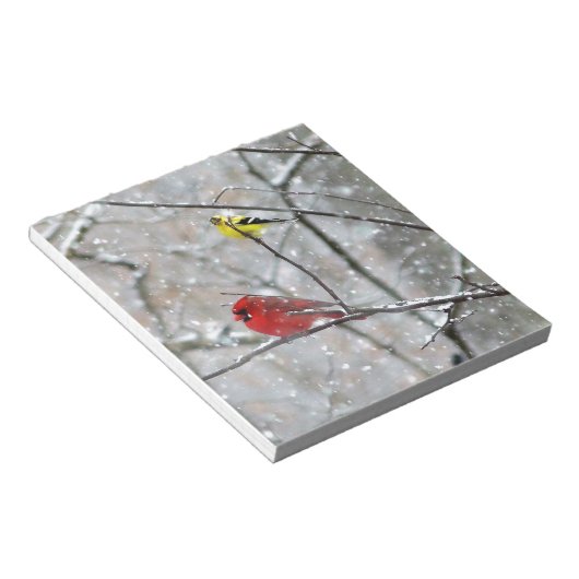 Bloc-note Goldfinch Et Cardinal (Incliné)