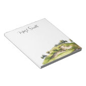 Bloc-note Golf avec des cadeaux de nom pour golfeur (Incliné)