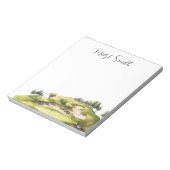 Bloc-note Golf avec des cadeaux de nom pour golfeur (Tourné)