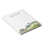 Bloc-note Golf avec des cadeaux de nom pour golfeur (Incliné)