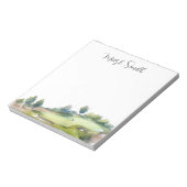 Bloc-note Golf avec des cadeaux de nom pour golfeur (Tourné)